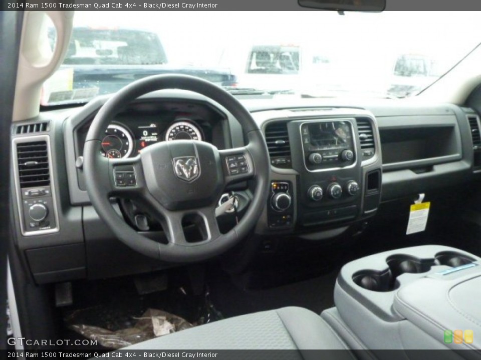 Black/Diesel Gray Interior Dashboard for the 2014 Ram 1500 Tradesman Quad Cab 4x4 #90636555
