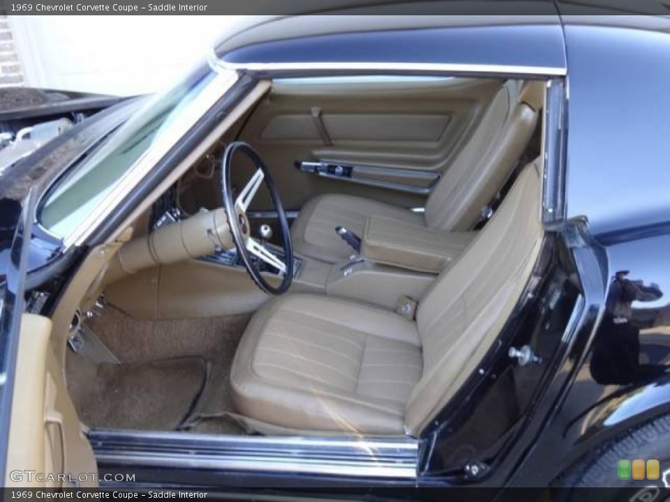 Saddle Interior Photo for the 1969 Chevrolet Corvette Coupe #90646242