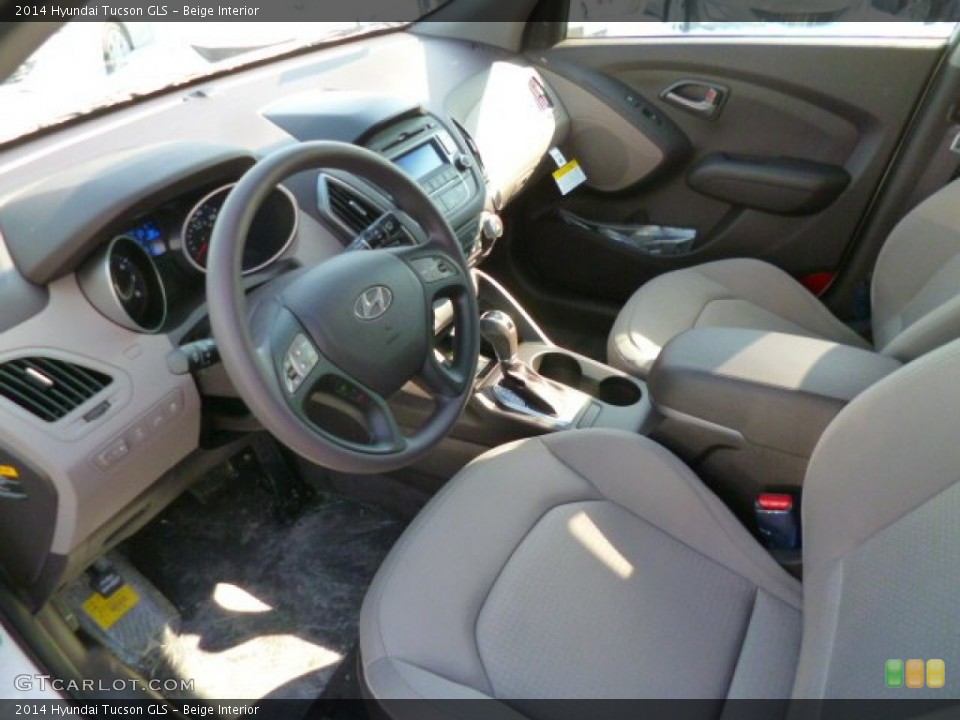 Beige Interior Prime Interior for the 2014 Hyundai Tucson GLS #90651666