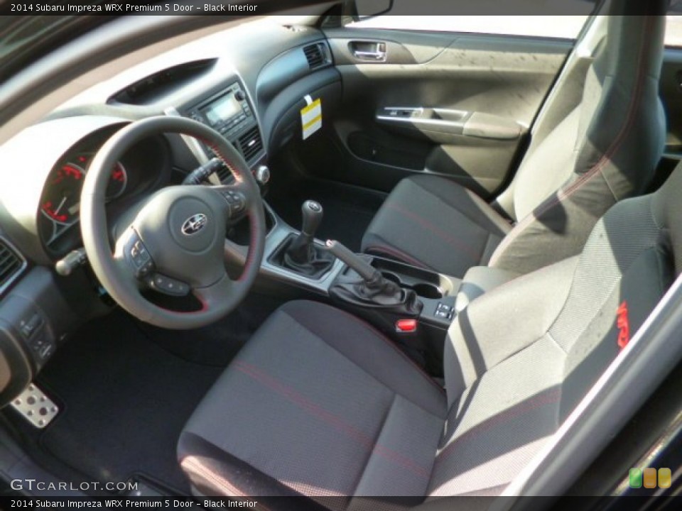 Black Interior Prime Interior for the 2014 Subaru Impreza WRX Premium 5 Door #90652638