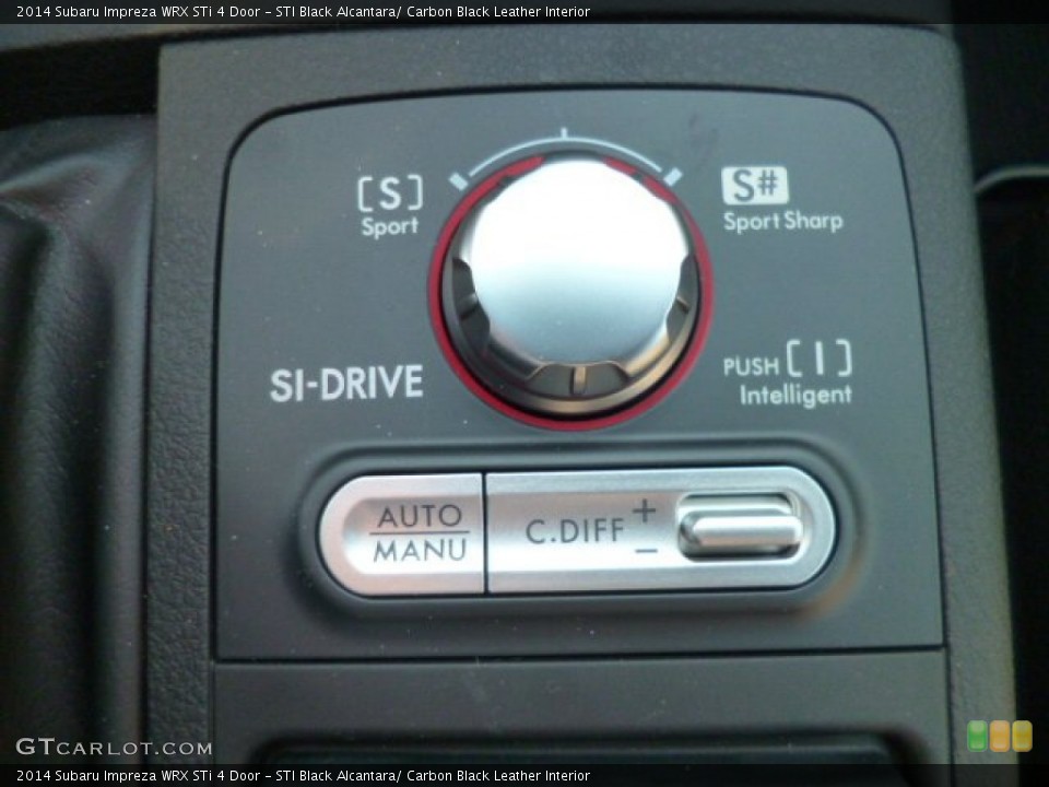 STI Black Alcantara/ Carbon Black Leather Interior Controls for the 2014 Subaru Impreza WRX STi 4 Door #90654462