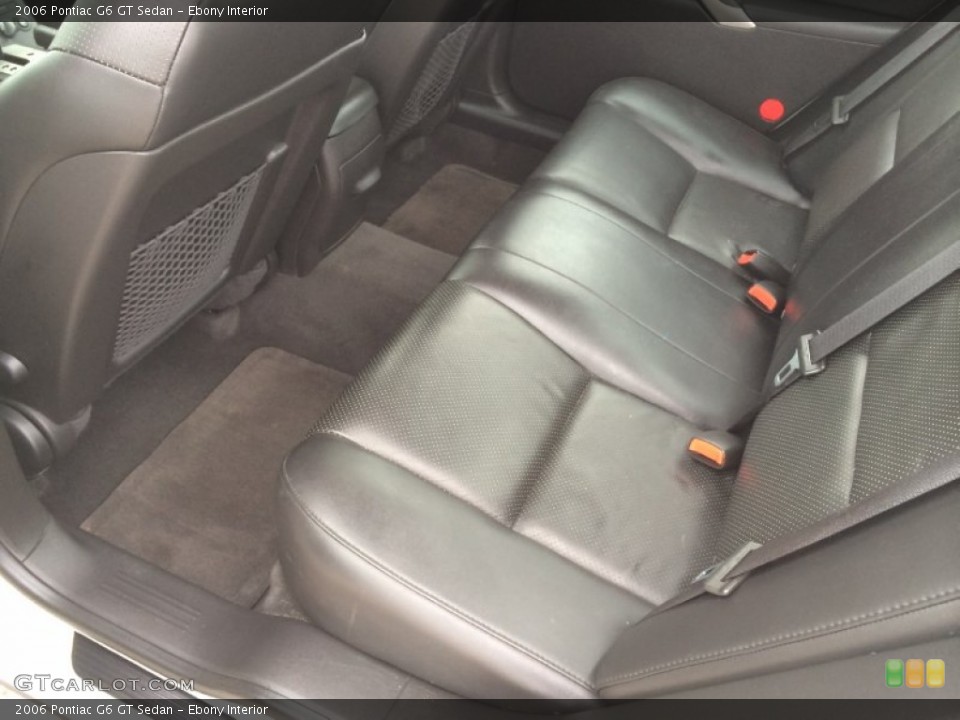 Ebony Interior Rear Seat for the 2006 Pontiac G6 GT Sedan #90654894