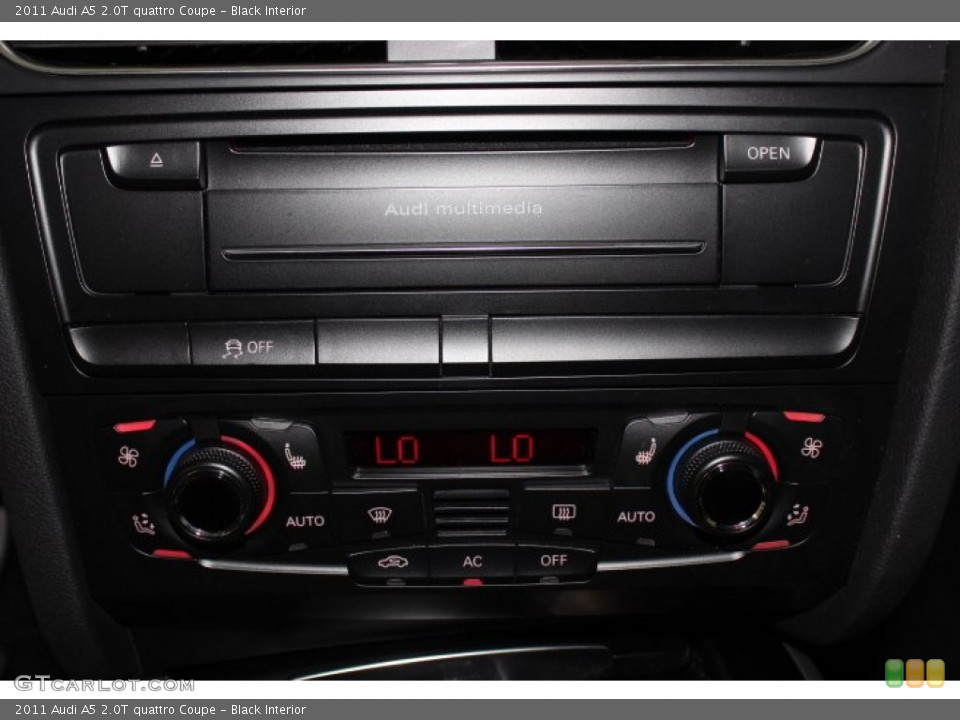 Black Interior Controls for the 2011 Audi A5 2.0T quattro Coupe #90654966