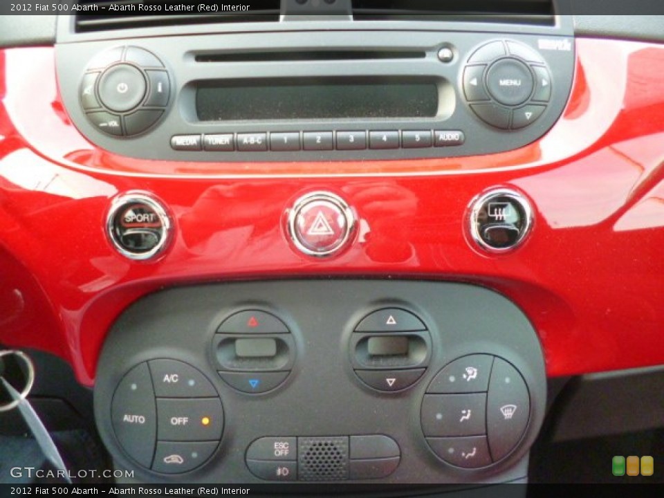 Abarth Rosso Leather (Red) Interior Controls for the 2012 Fiat 500 Abarth #90656462
