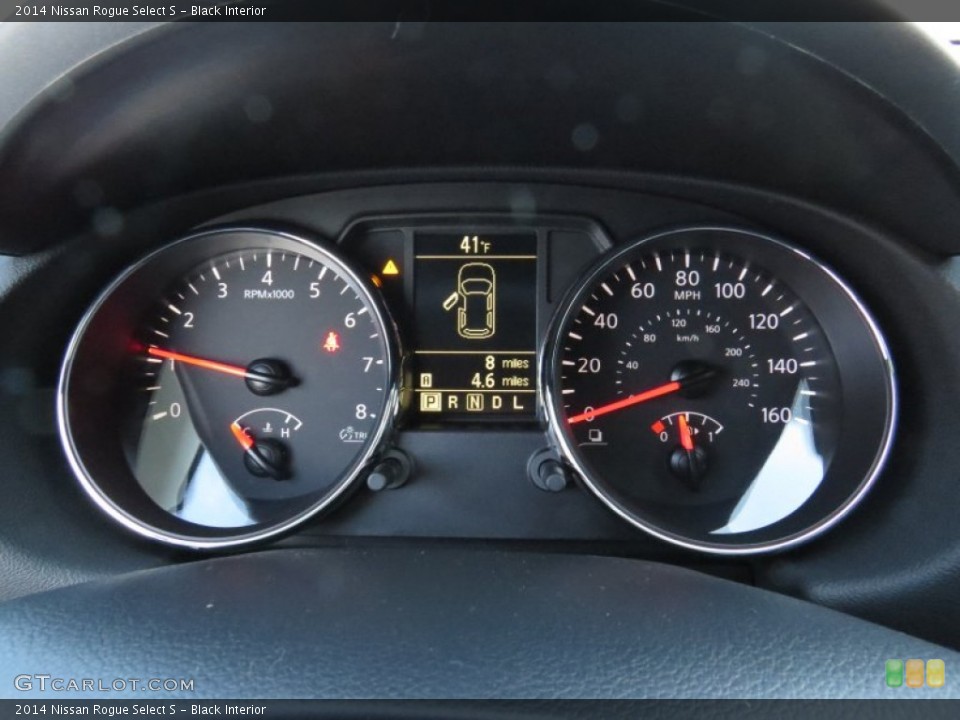 Black Interior Gauges for the 2014 Nissan Rogue Select S #90663442