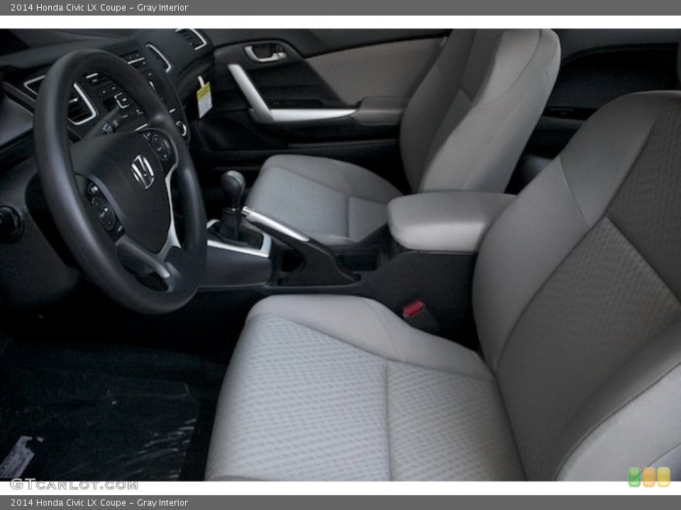 Gray Interior Front Seat for the 2014 Honda Civic LX Coupe #90665065
