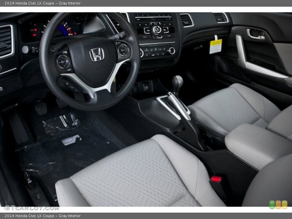Gray Interior Prime Interior for the 2014 Honda Civic LX Coupe #90665080