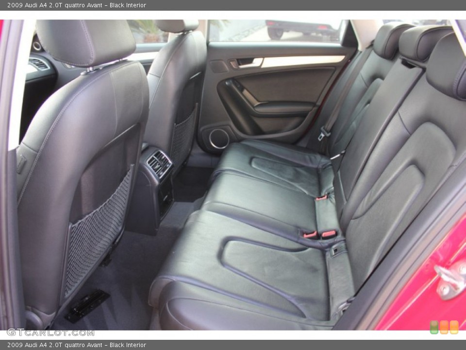 Black Interior Rear Seat for the 2009 Audi A4 2.0T quattro Avant #90666664