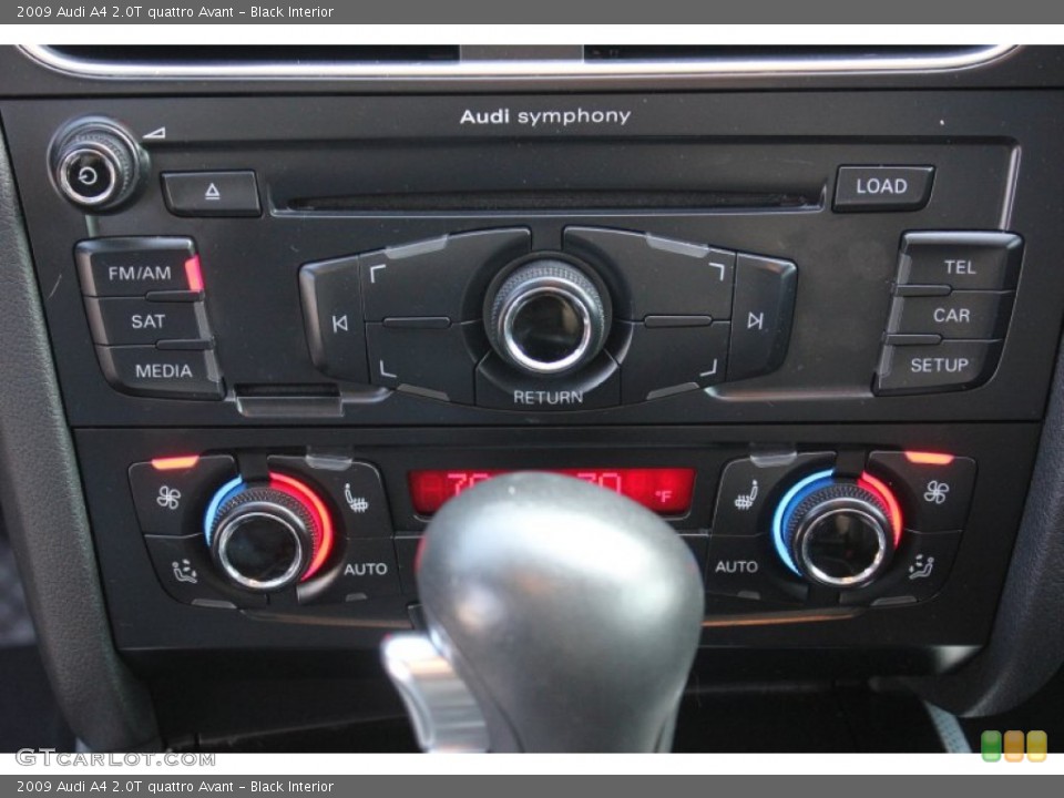 Black Interior Controls for the 2009 Audi A4 2.0T quattro Avant #90666760