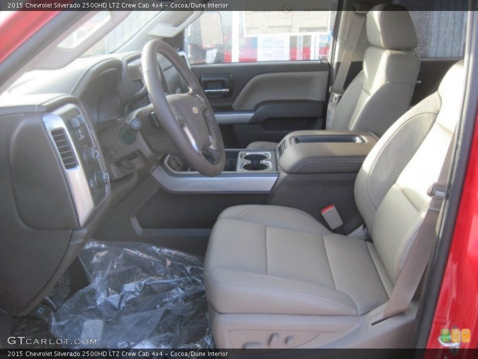 Cocoa/Dune Interior Front Seat for the 2015 Chevrolet Silverado 2500HD LTZ Crew Cab 4x4 #90668286
