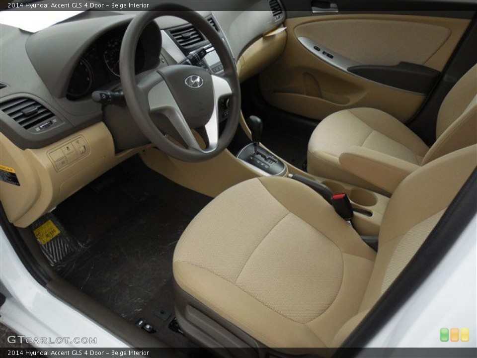 Beige 2014 Hyundai Accent Interiors