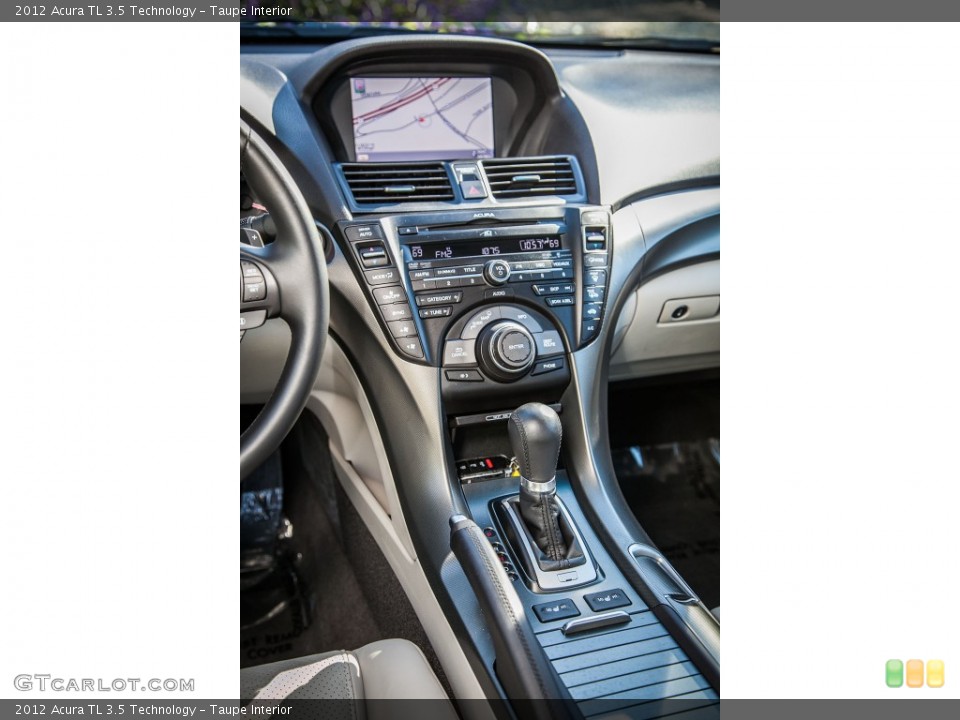 Taupe Interior Controls for the 2012 Acura TL 3.5 Technology #90669729