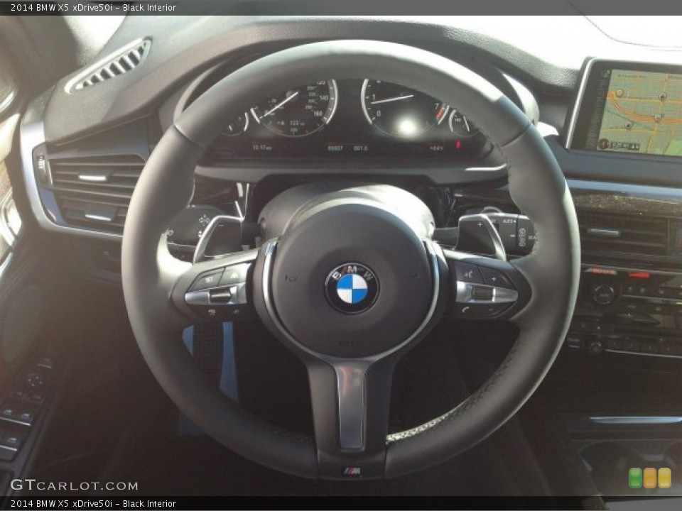 Black Interior Steering Wheel for the 2014 BMW X5 xDrive50i #90673455