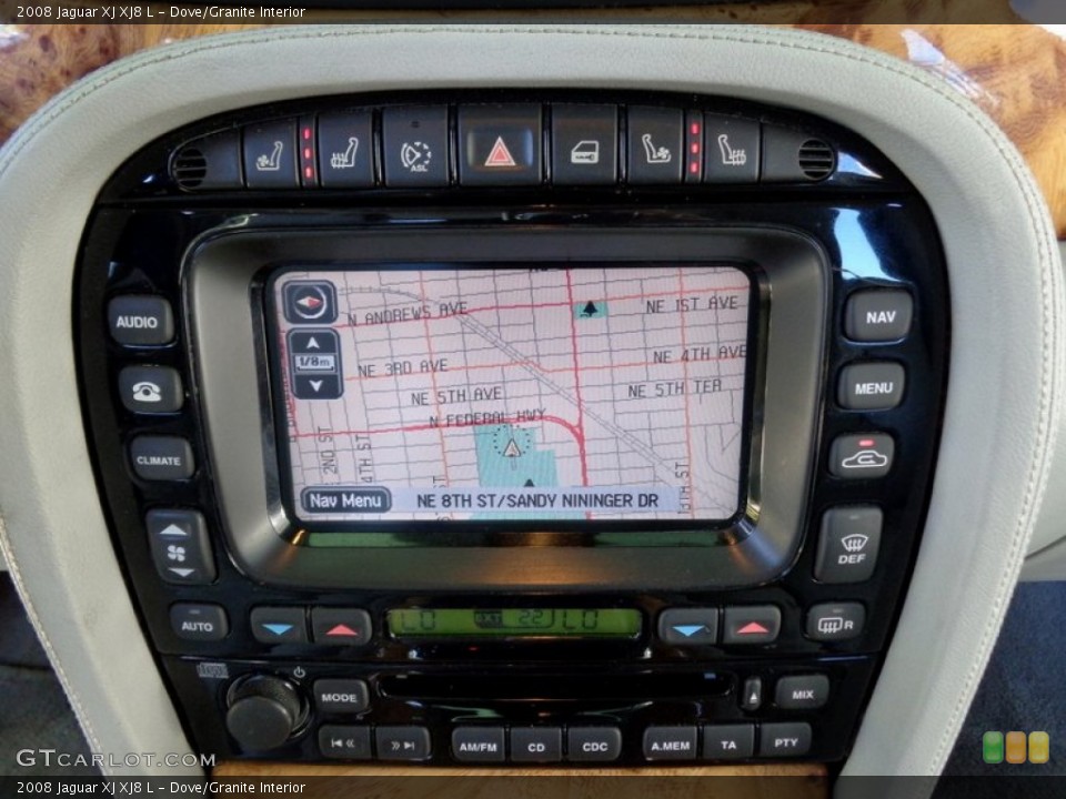Dove/Granite Interior Navigation for the 2008 Jaguar XJ XJ8 L #90673512