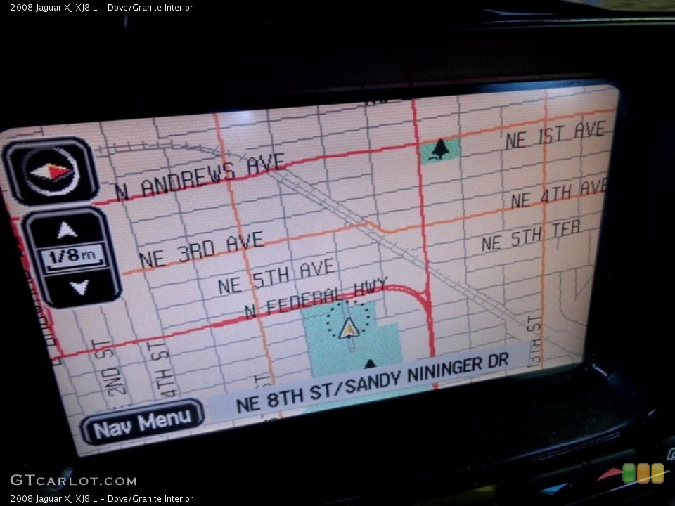 Dove/Granite Interior Navigation for the 2008 Jaguar XJ XJ8 L #90674781
