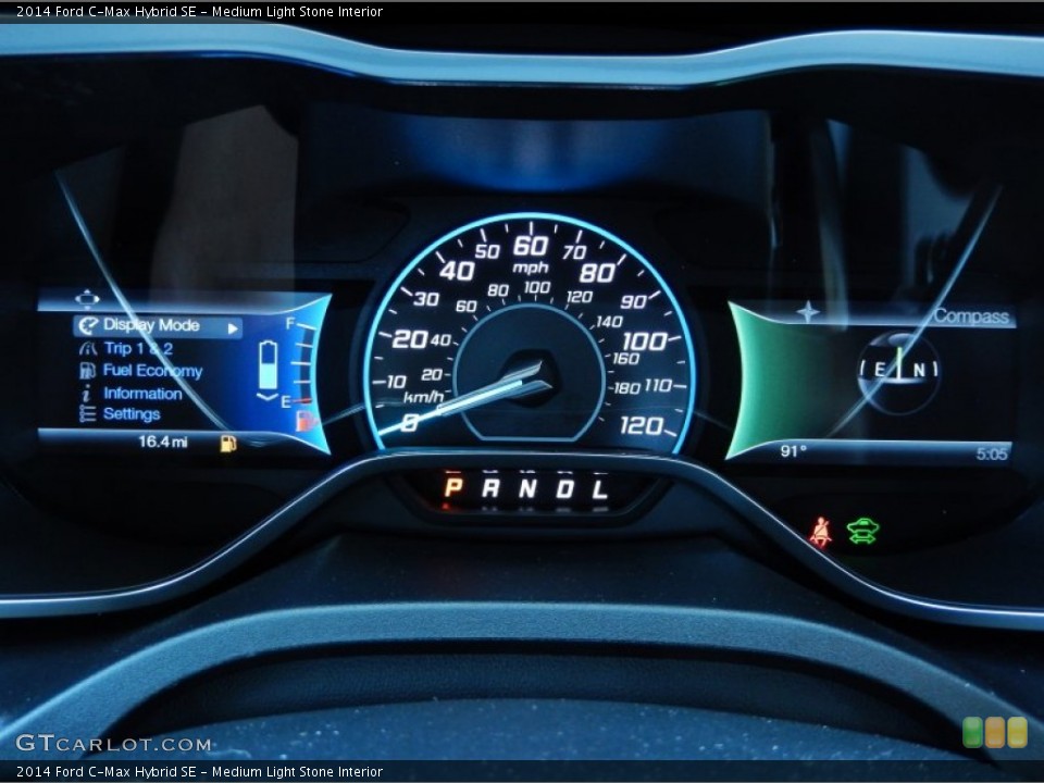 Medium Light Stone Interior Gauges for the 2014 Ford C-Max Hybrid SE #90683140