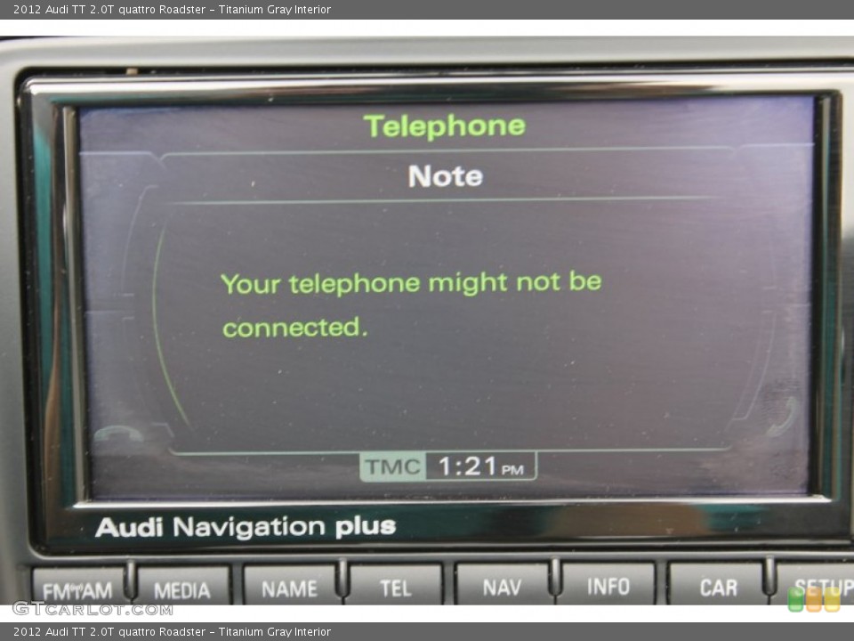 Titanium Gray Interior Controls for the 2012 Audi TT 2.0T quattro Roadster #90684826