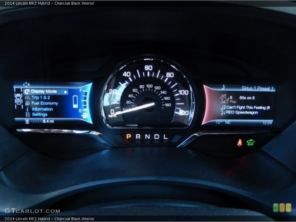 Charcoal Black Interior Gauges for the 2014 Lincoln MKZ Hybrid #90685177