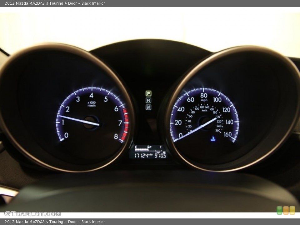 Black Interior Gauges for the 2012 Mazda MAZDA3 s Touring 4 Door #90688240