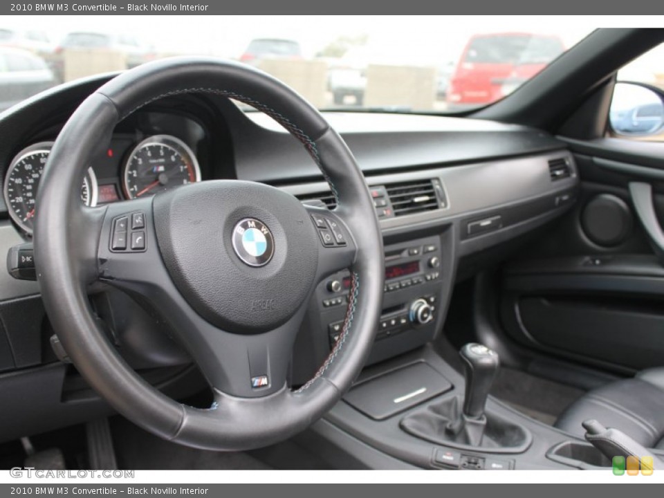 Black Novillo Interior Steering Wheel for the 2010 BMW M3 Convertible #90689807