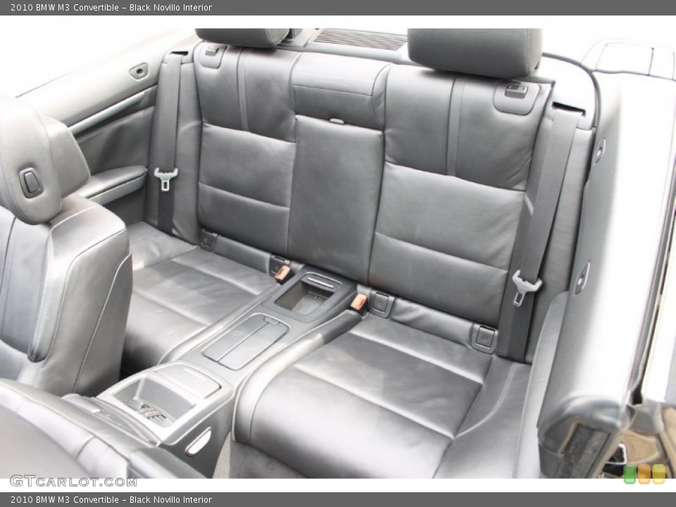 Black Novillo Interior Rear Seat for the 2010 BMW M3 Convertible #90689893