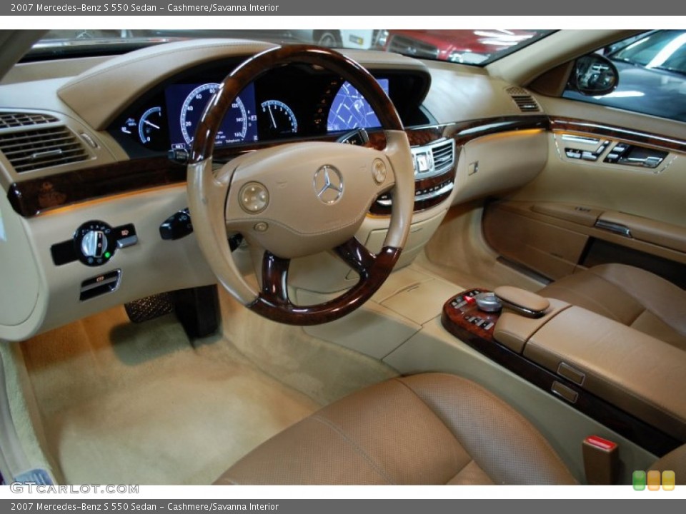 Cashmere/Savanna Interior Photo for the 2007 Mercedes-Benz S 550 Sedan #90692128