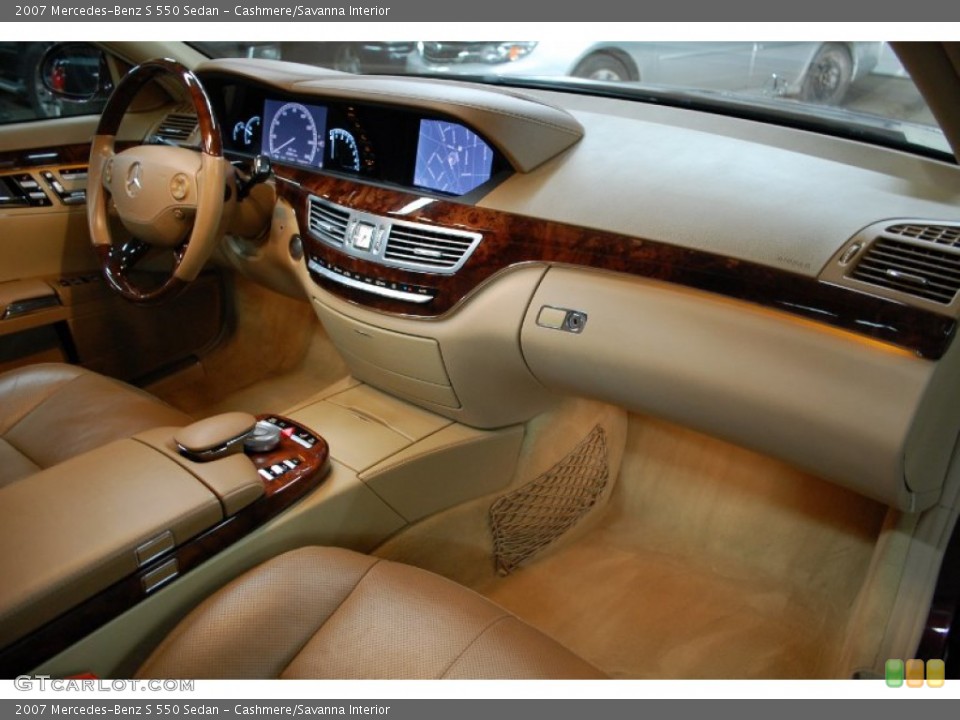 Cashmere/Savanna Interior Dashboard for the 2007 Mercedes-Benz S 550 Sedan #90692146