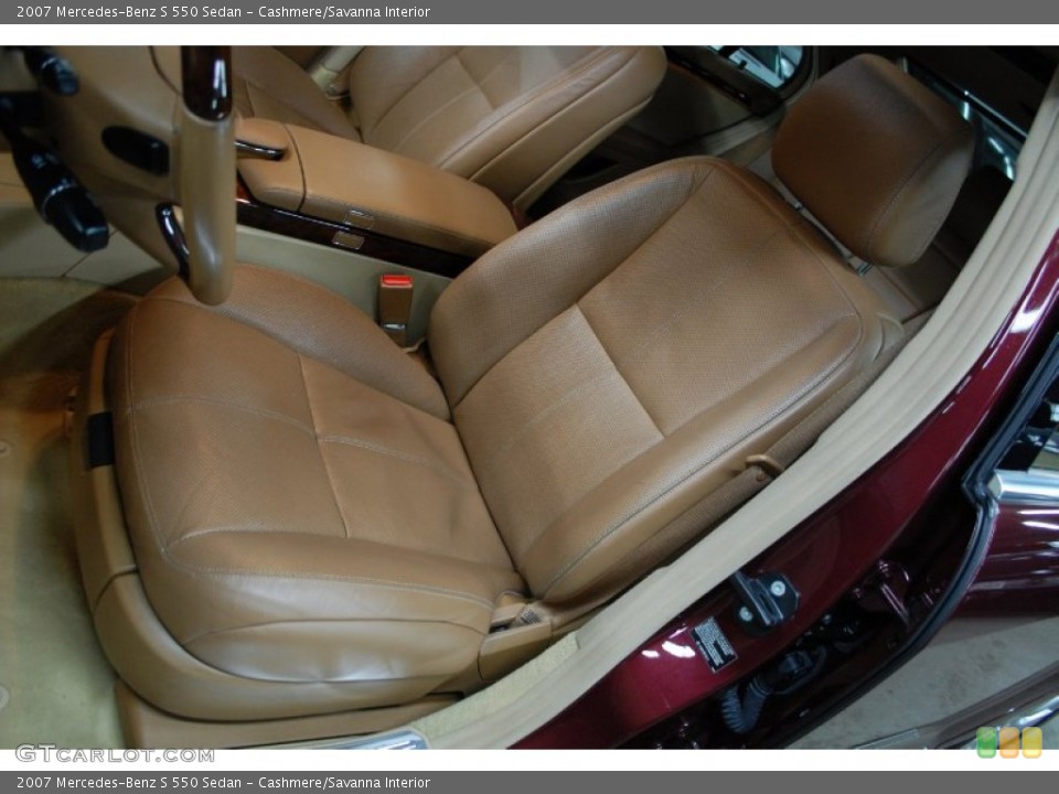 Cashmere/Savanna Interior Front Seat for the 2007 Mercedes-Benz S 550 Sedan #90692203