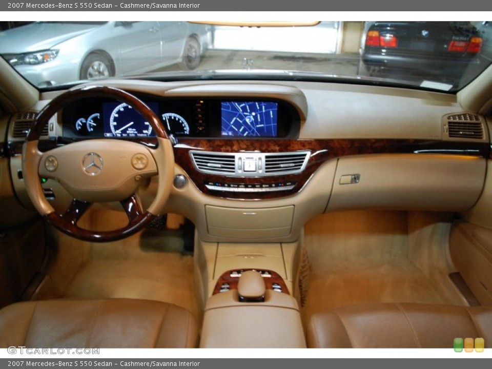 Cashmere/Savanna Interior Dashboard for the 2007 Mercedes-Benz S 550 Sedan #90692509
