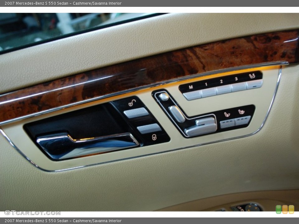 Cashmere/Savanna Interior Controls for the 2007 Mercedes-Benz S 550 Sedan #90693289