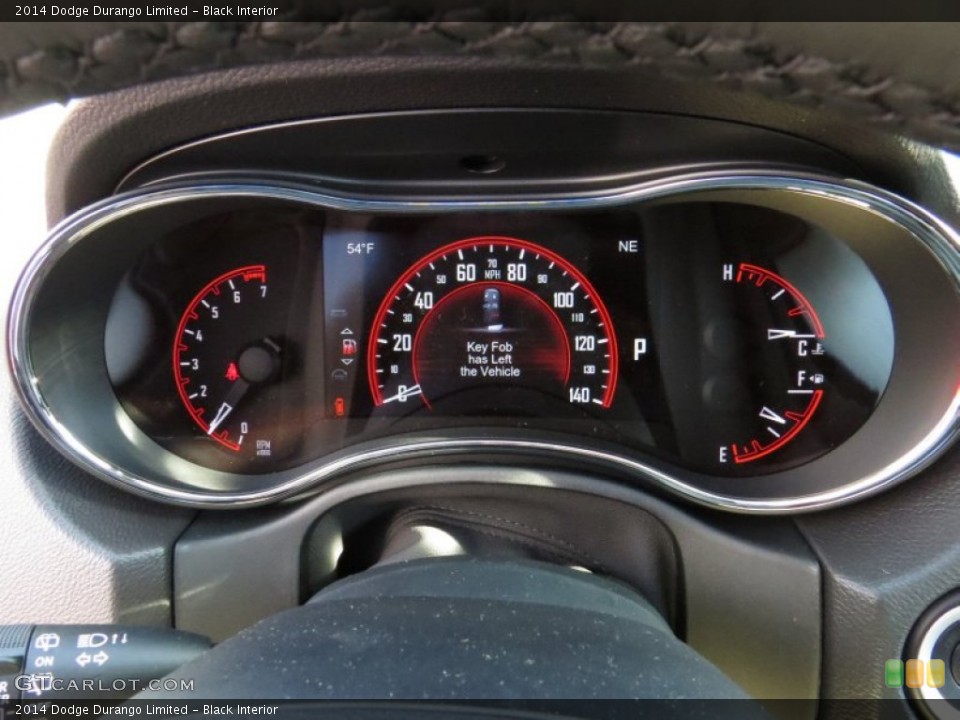 Black Interior Gauges for the 2014 Dodge Durango Limited #90694069