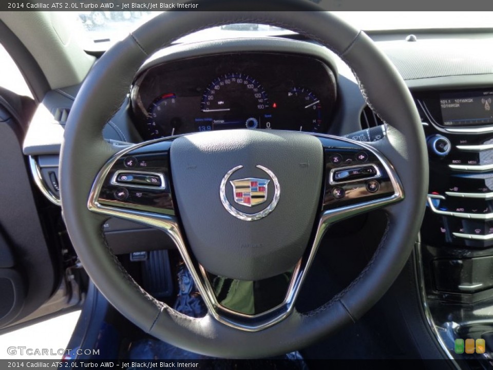 Jet Black/Jet Black Interior Steering Wheel for the 2014 Cadillac ATS 2.0L Turbo AWD #90694777