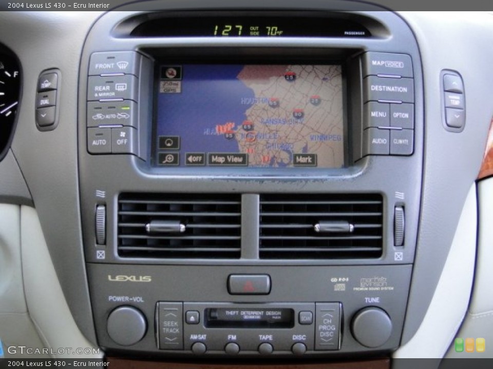 Ecru Interior Controls for the 2004 Lexus LS 430 #90697449