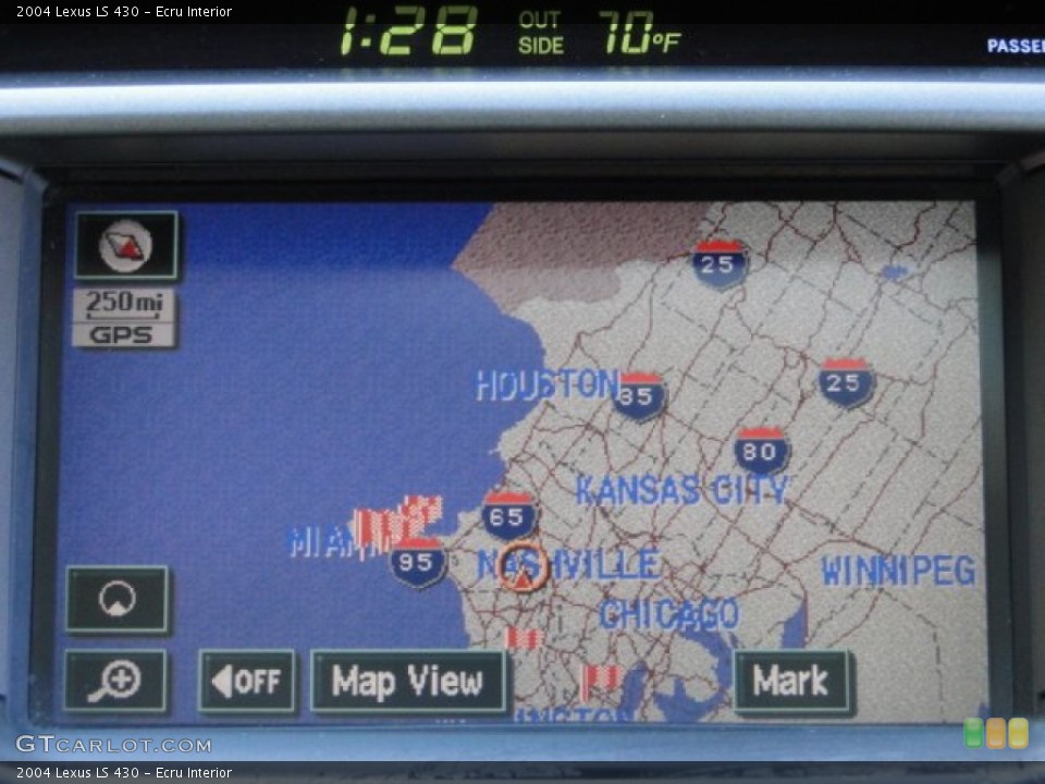 Ecru Interior Navigation for the 2004 Lexus LS 430 #90697467