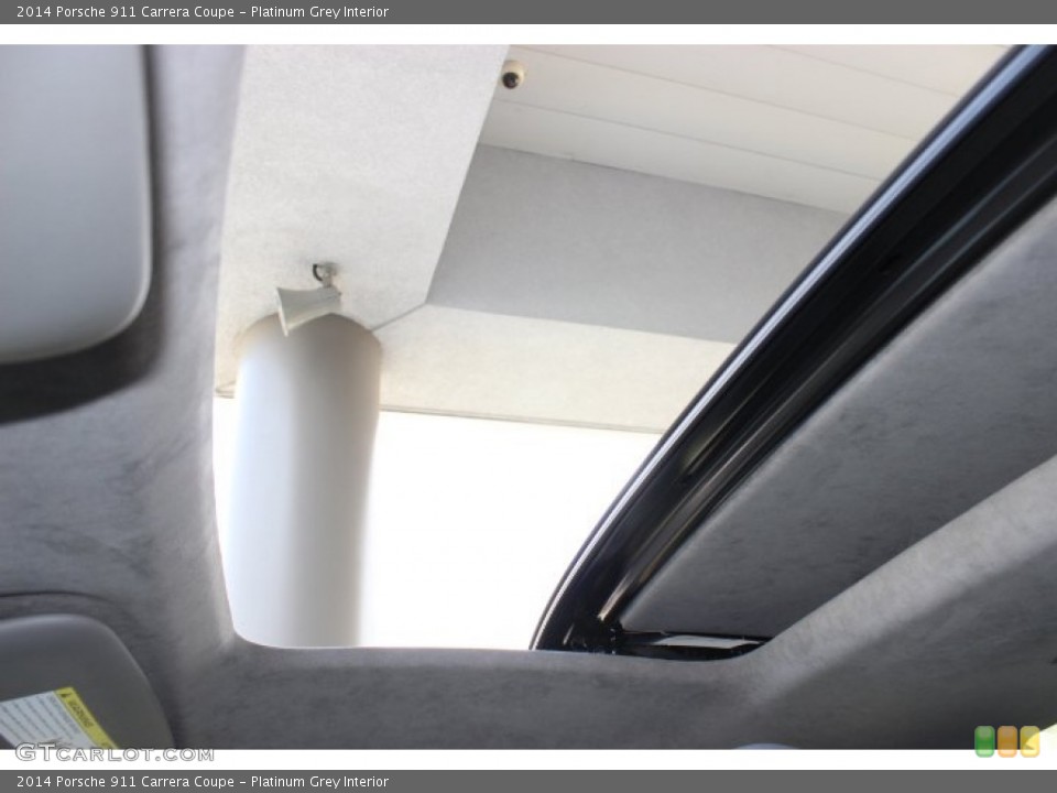 Platinum Grey Interior Sunroof for the 2014 Porsche 911 Carrera Coupe #90699281