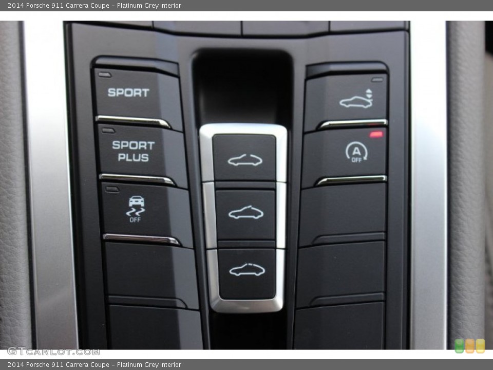 Platinum Grey Interior Controls for the 2014 Porsche 911 Carrera Coupe #90699346