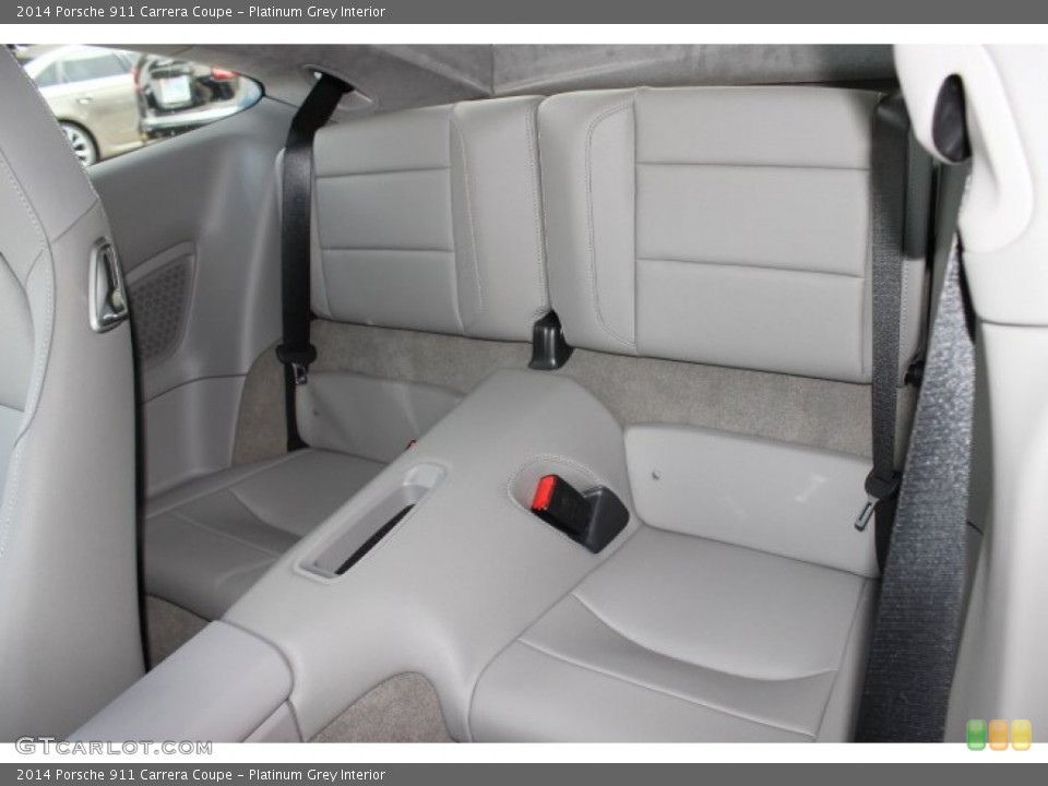 Platinum Grey Interior Rear Seat for the 2014 Porsche 911 Carrera Coupe #90699388