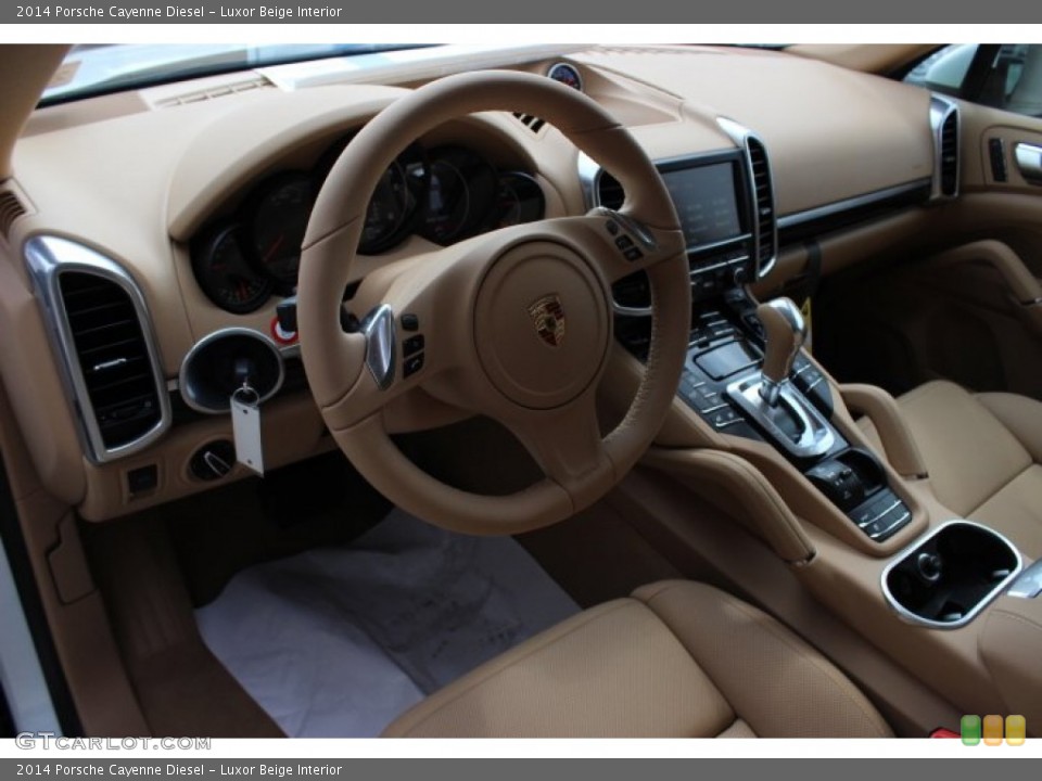 Luxor Beige Interior Prime Interior for the 2014 Porsche Cayenne Diesel #90699700