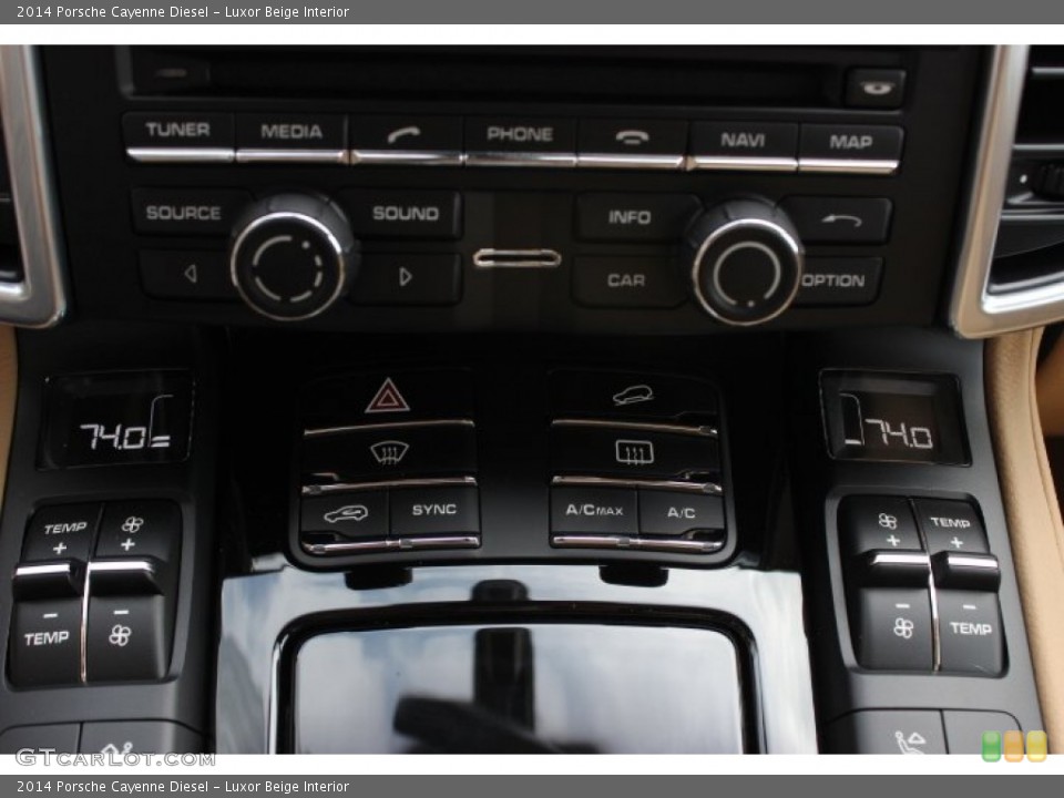 Luxor Beige Interior Controls for the 2014 Porsche Cayenne Diesel #90699886