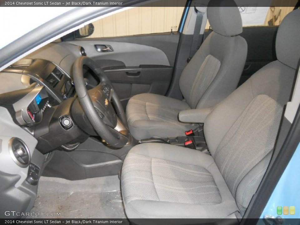 Jet Black/Dark Titanium Interior Front Seat for the 2014 Chevrolet Sonic LT Sedan #90700207