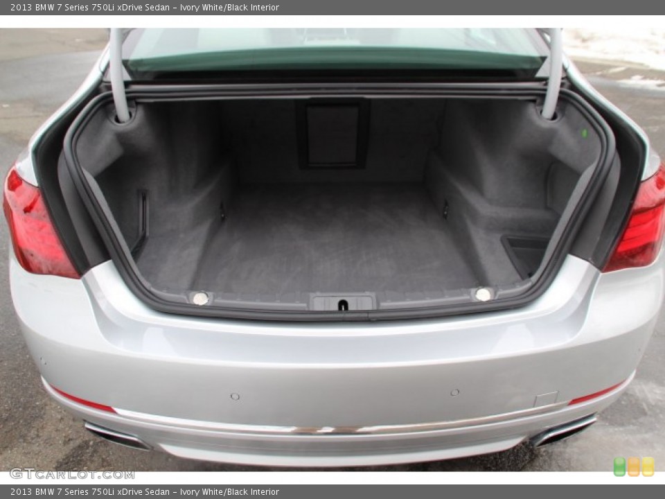 Ivory White/Black Interior Trunk for the 2013 BMW 7 Series 750Li xDrive Sedan #90700588