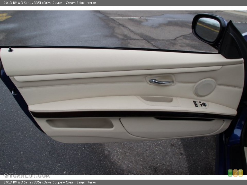 Cream Beige Interior Door Panel for the 2013 BMW 3 Series 335i xDrive Coupe #90701224