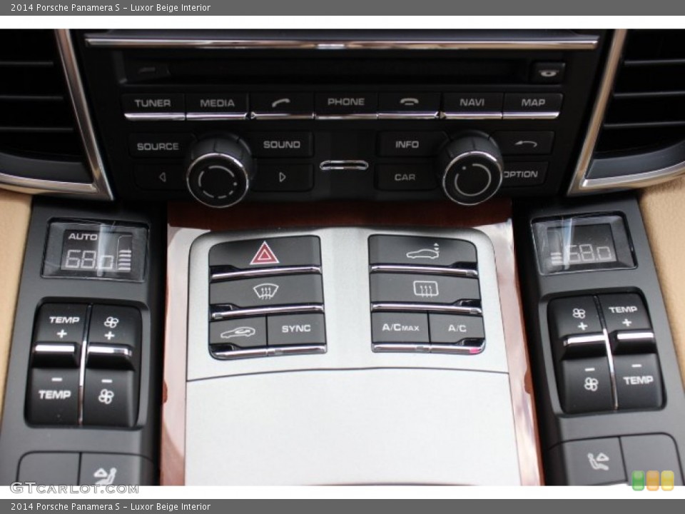 Luxor Beige Interior Controls for the 2014 Porsche Panamera S #90701425