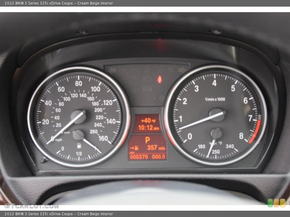 Cream Beige Interior Gauges for the 2013 BMW 3 Series 335i xDrive Coupe #90701442