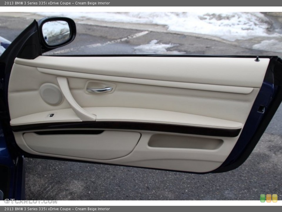 Cream Beige Interior Door Panel for the 2013 BMW 3 Series 335i xDrive Coupe #90701524