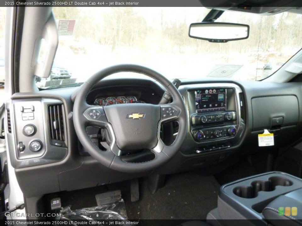 Jet Black Interior Dashboard for the 2015 Chevrolet Silverado 2500HD LT Double Cab 4x4 #90701785