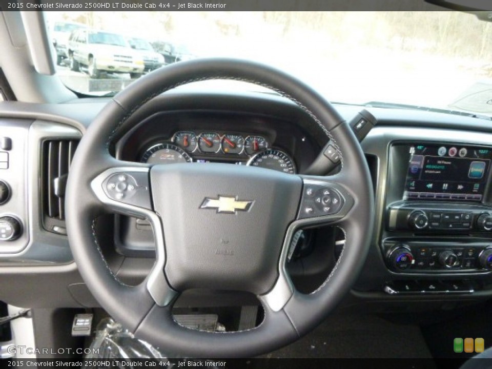 Jet Black Interior Steering Wheel for the 2015 Chevrolet Silverado 2500HD LT Double Cab 4x4 #90701884