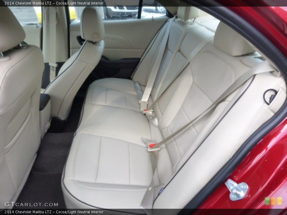 Cocoa/Light Neutral Interior Rear Seat for the 2014 Chevrolet Malibu LTZ #90702454
