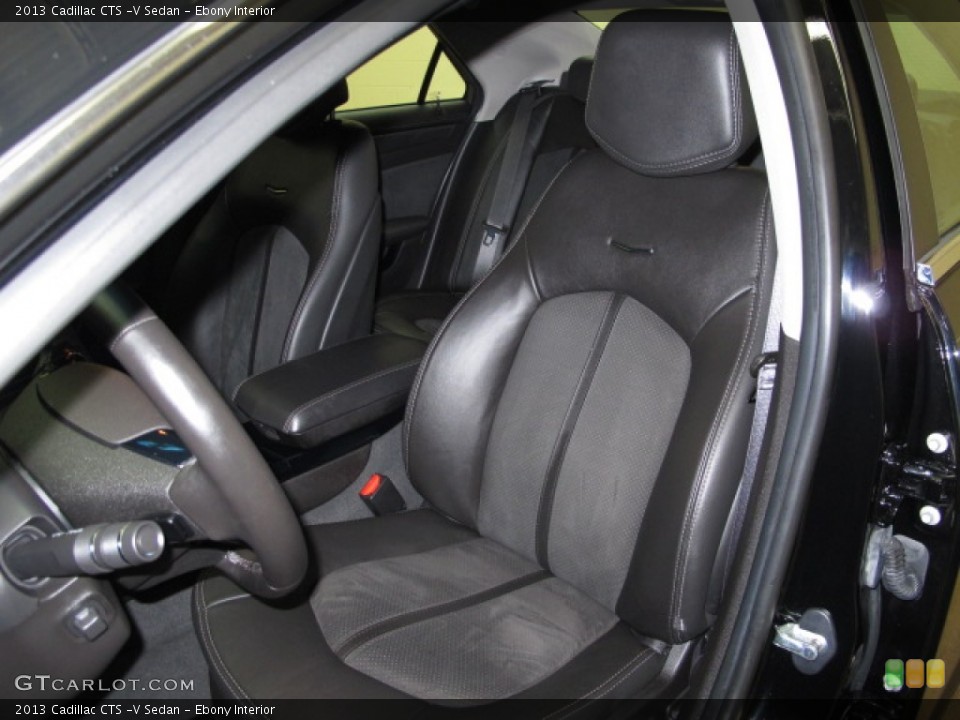 Ebony Interior Front Seat for the 2013 Cadillac CTS -V Sedan #90703915