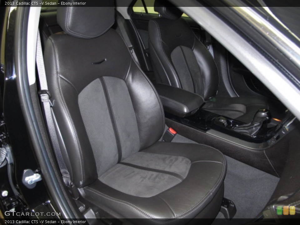 Ebony Interior Front Seat for the 2013 Cadillac CTS -V Sedan #90704101